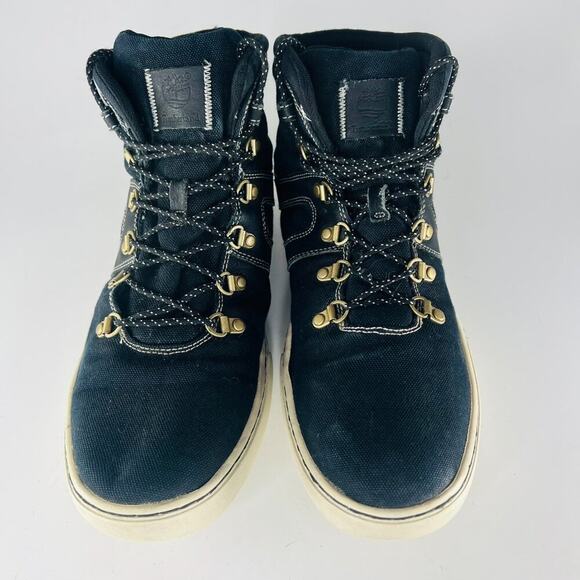 Timberland Dauset Hiker Canvas Hi Top Ankle Boots Sneakers Shoes Black Men 13 main image 11